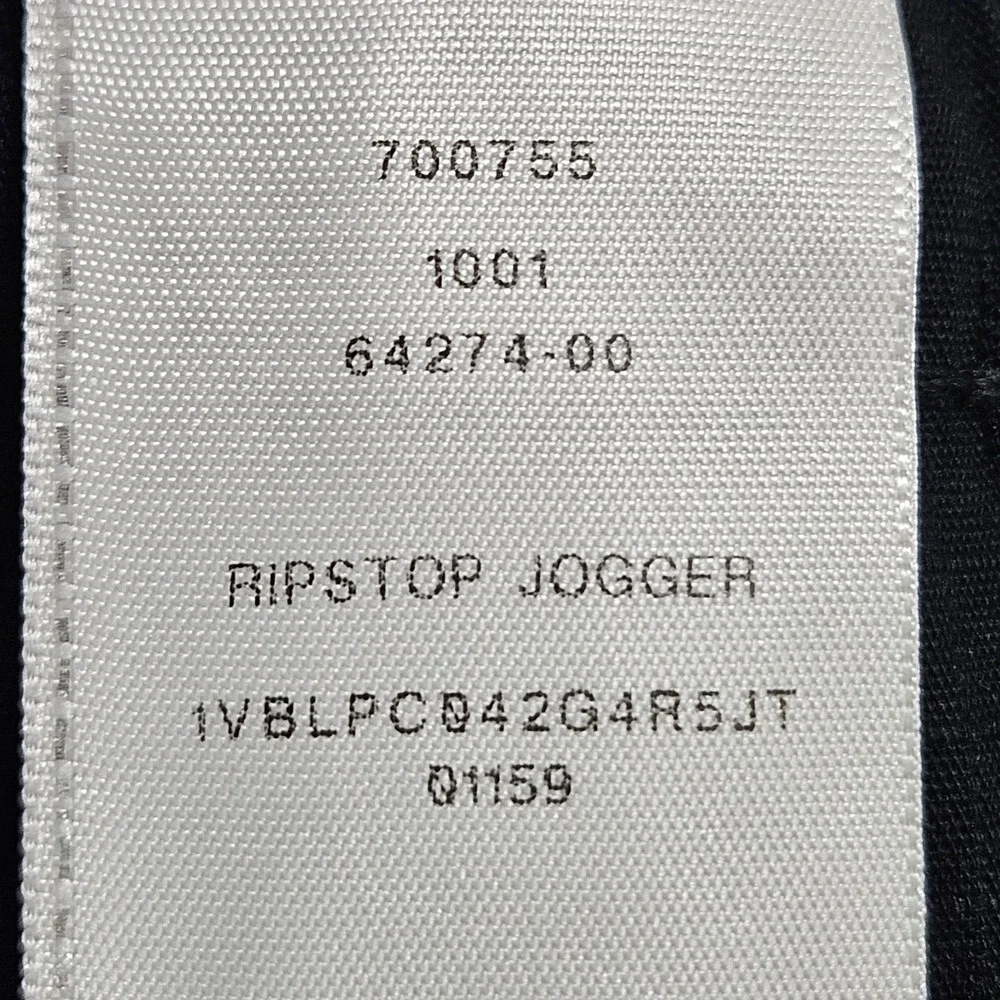 True Religion Mens Ripstop Jogger Pants Jet Black Cargo Graphic 700755 Size M‎